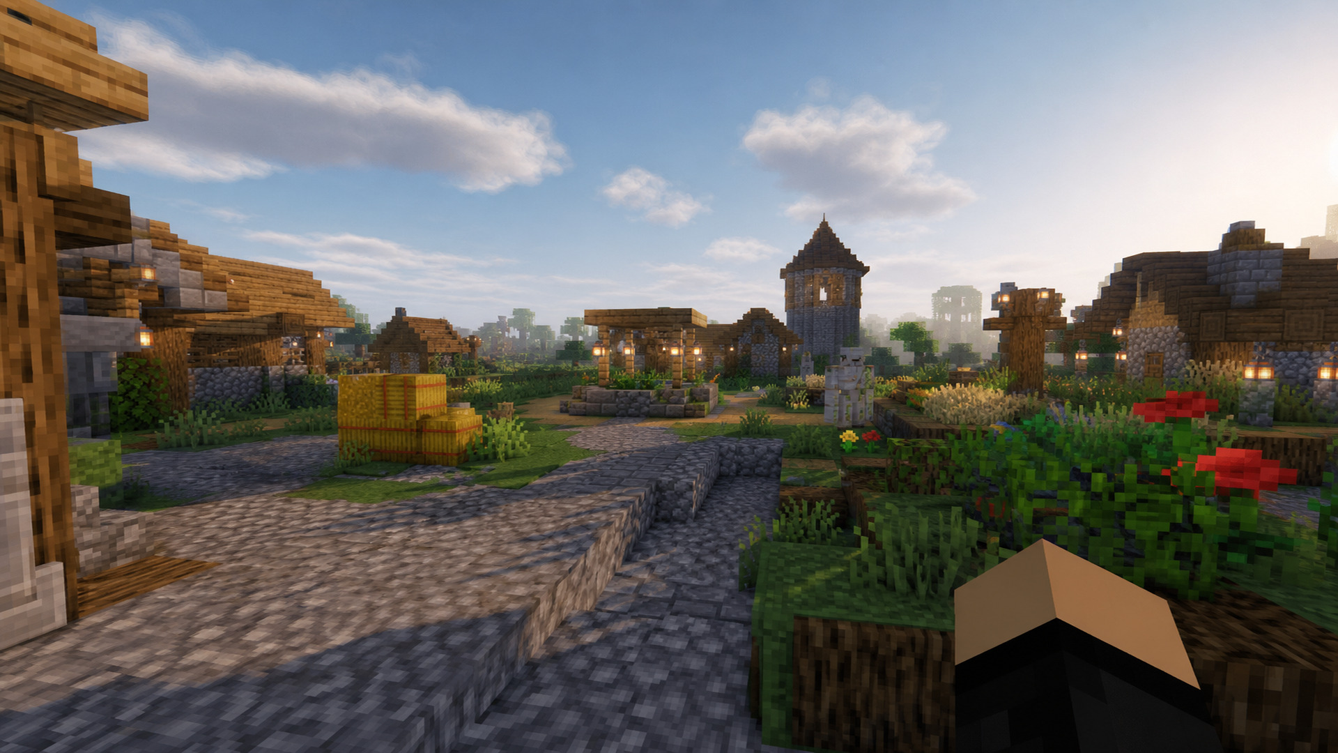 Деревня и дорожки на серверном мире Minecraft — server.properties