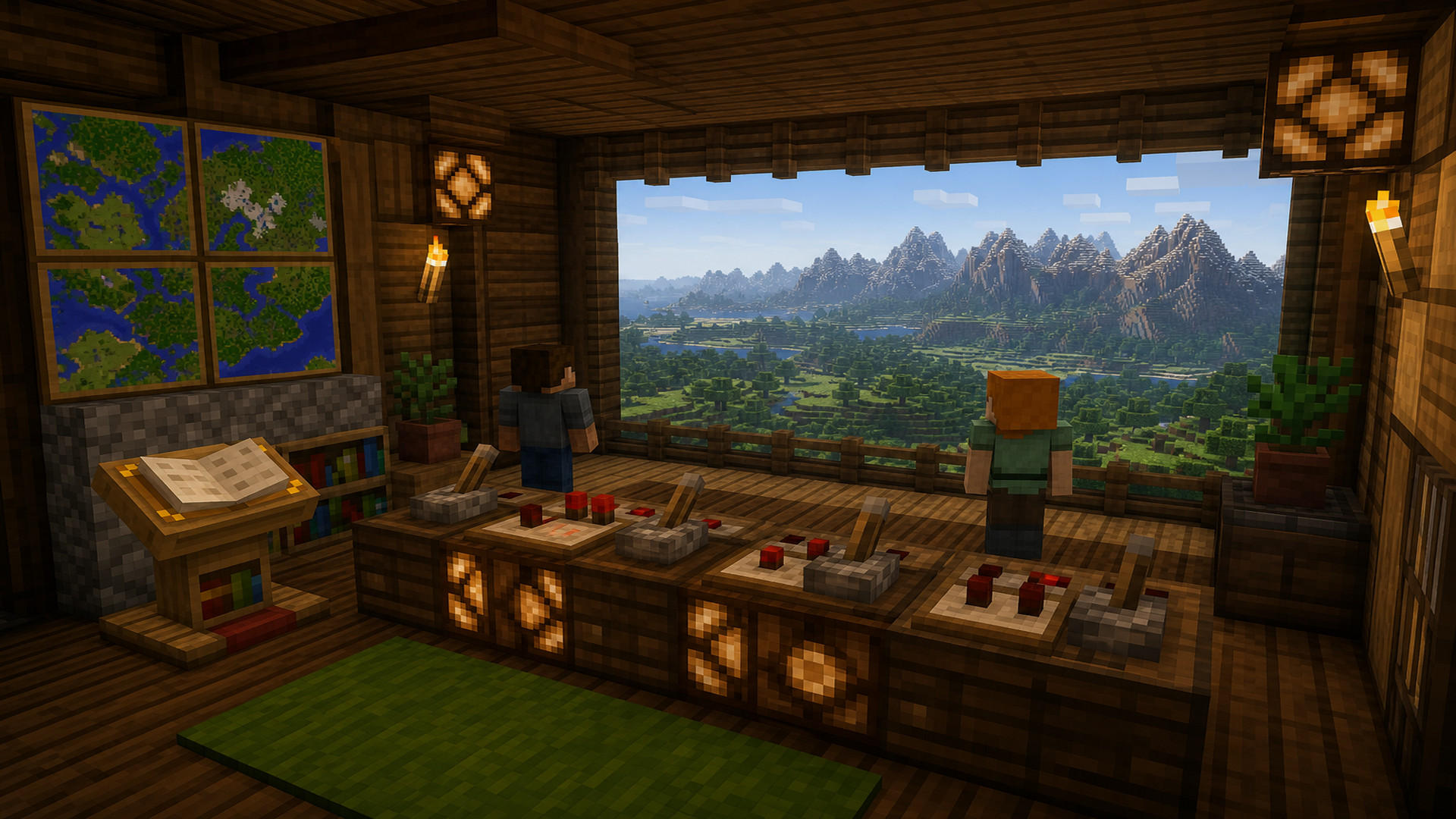 Настройки Realms в Minecraft — слайдеры дальности прорисовки и симуляции