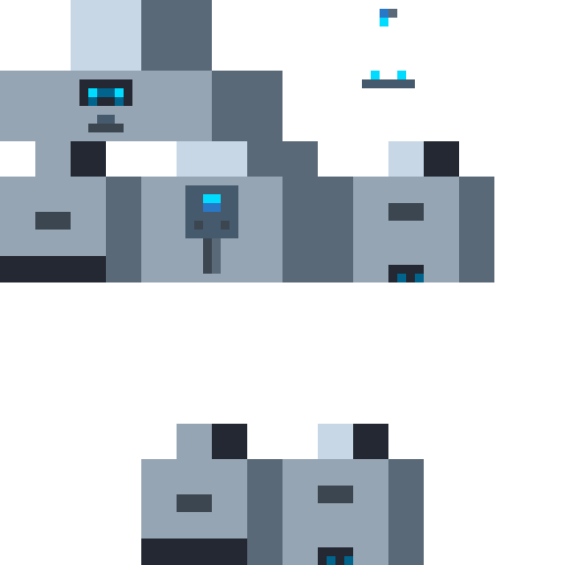 Превью скина робота Minecraft