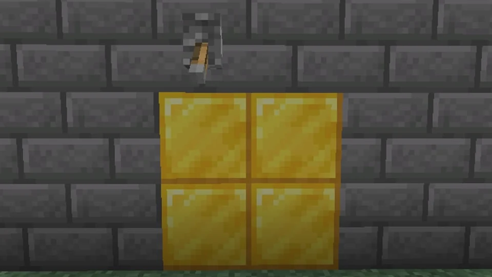 Потайная дверь в Minecraft — официальная иллюстрация